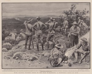 Con la forza del colonnello Plumer sulla strada per Mafeking, una nuvola di polvere sospetta da Frank Dadd
